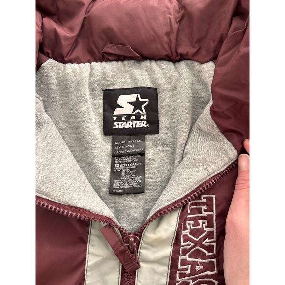 Vintage Starter Texas A&M Aggies Jacket – Maroon Full Zip – Men’s XL - Picture 12 of 13